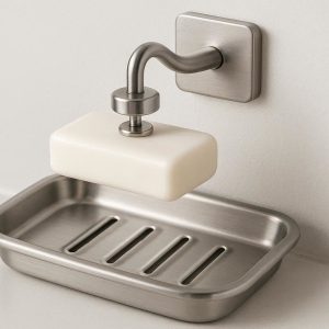 11 Stainless Steel Soap Dish with Magnetic Bar Holder