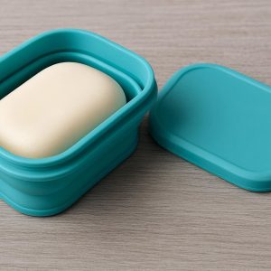 13 Collapsible Silicone Soap Case for Travel & Camping