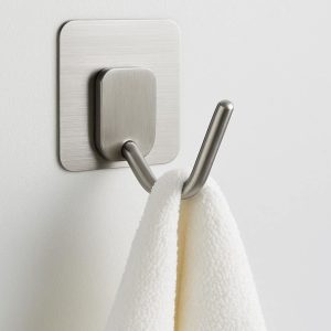 18 Adhesive Wall Mount Towel Hook - No Drill Required