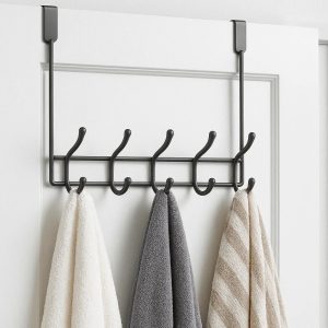 19 Over-The-Door Multi-Hook Towel Rack for Space Saving
