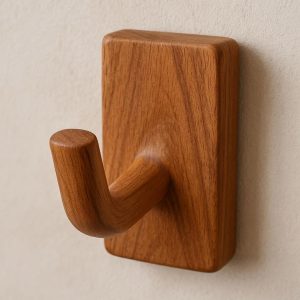 20 Solid Teak Wood Towel Hook for Spa Bathroom Decor