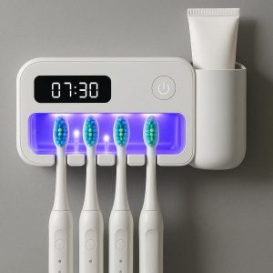 30 Smart Toothbrush Holder with UV Sanitization