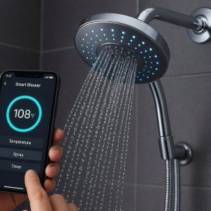 7 Smart Shower Head with App-Controlled Settings